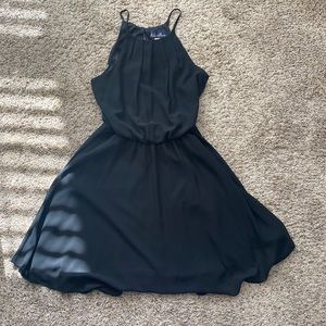 Black Tulle High Neck dress